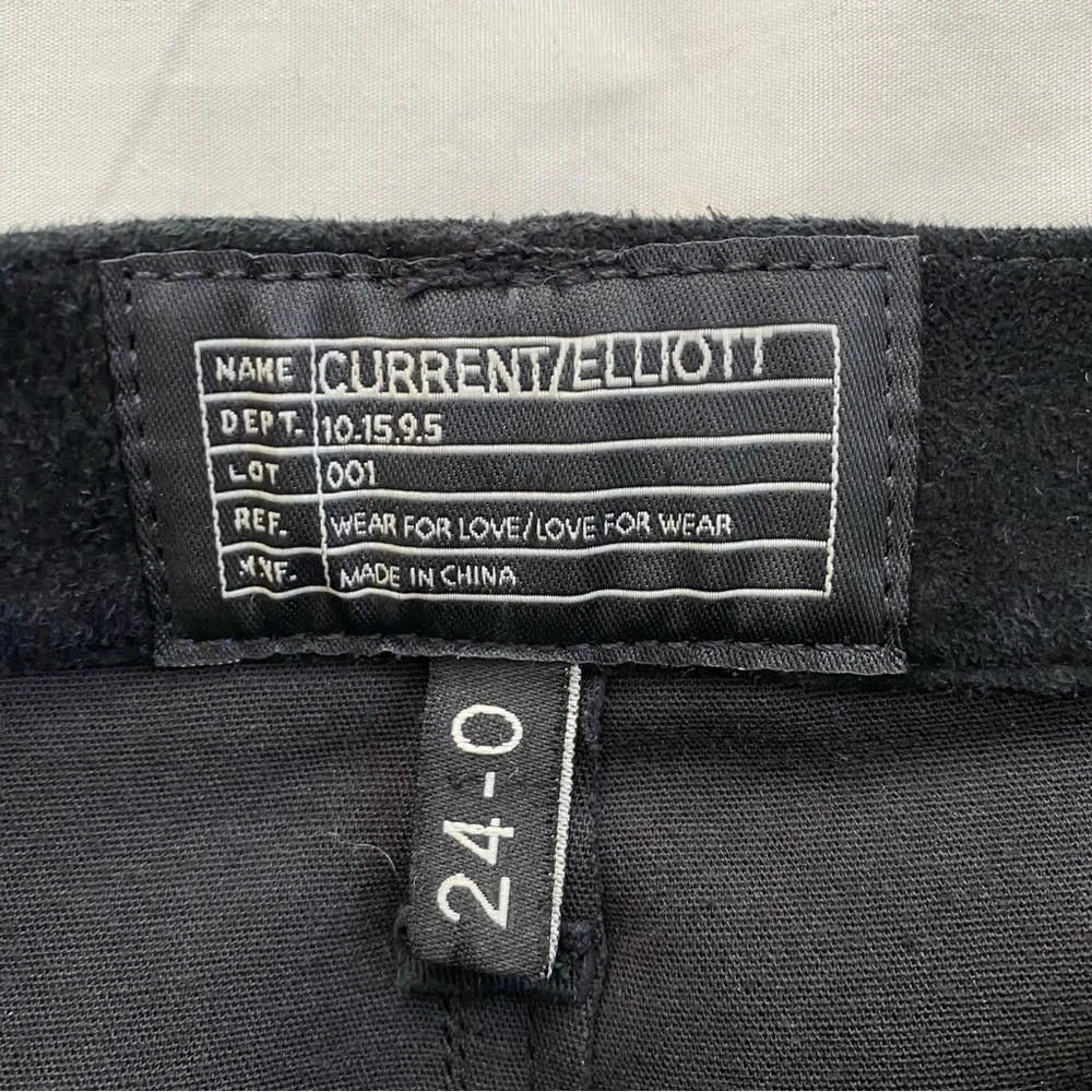 CURRENT/ELLIOTT The Silverlake Zip Suede Skinny Jeans Size 24 LIKE NEW - Picture 8 of 10